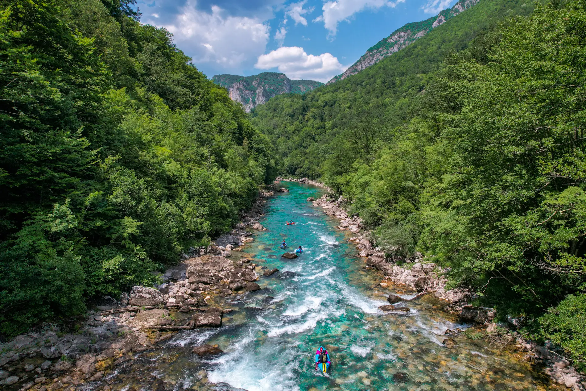 Tara river pack raft adventure