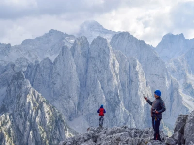 Stunning view from the top of Karanfili hike, Prokletije.