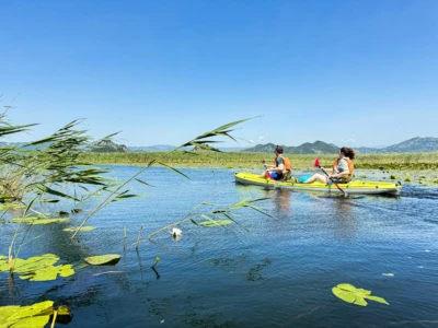Beautiful day of kayaking Lake Skadar kayak